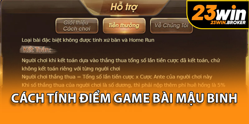 Mậu Binh 23Win - Khám Phá Lối Chơi Kinh Điển Nhưng Độc Đáo 4 Nắm rõ quy định tính điểm để tạo chi hợp lý