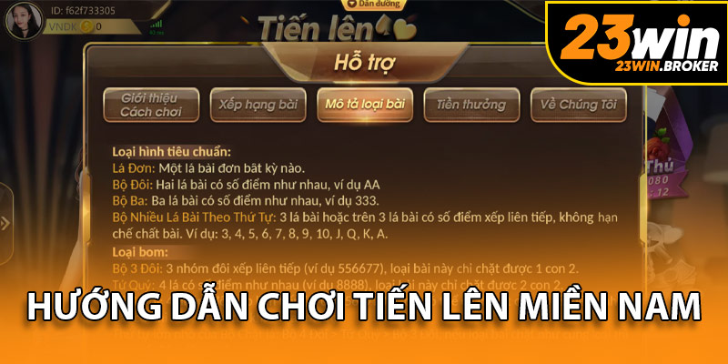 Tiến lên miền Nam 23Win - Trải Nghiệm Đấu Trí Có 1 Không 2 3 Nắm rõ thể lệ TLMN cơ bản để đảm bảo vui chơi thuận lợi